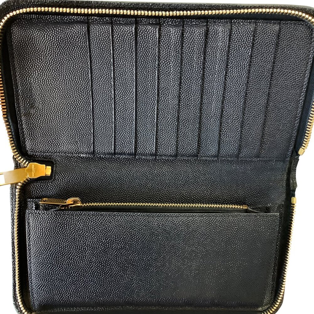 Saint Laurent Blue Continental Wallet - Picture 2 of 8